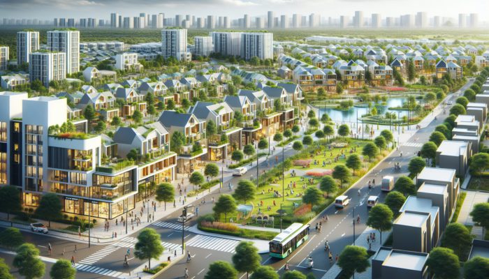 A vibrant Standerton neighborhood with modernized entry-level homes, enhanced transport links, and upgraded public amenities.