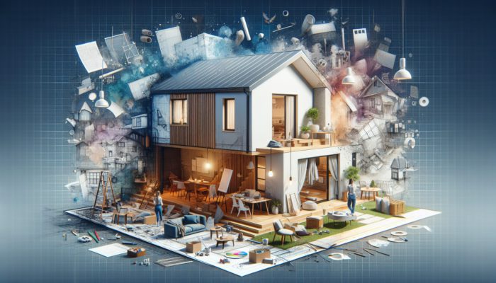 Mid-level home in Newcastle being renovated with modern interiors and updated exteriors to enhance resale value.